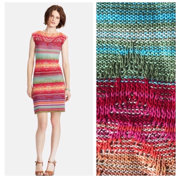 Lauren Ralph Lauren Dresses & Skirts - Ralph Lauren Linen & Cotton Cap Sleeve Dress